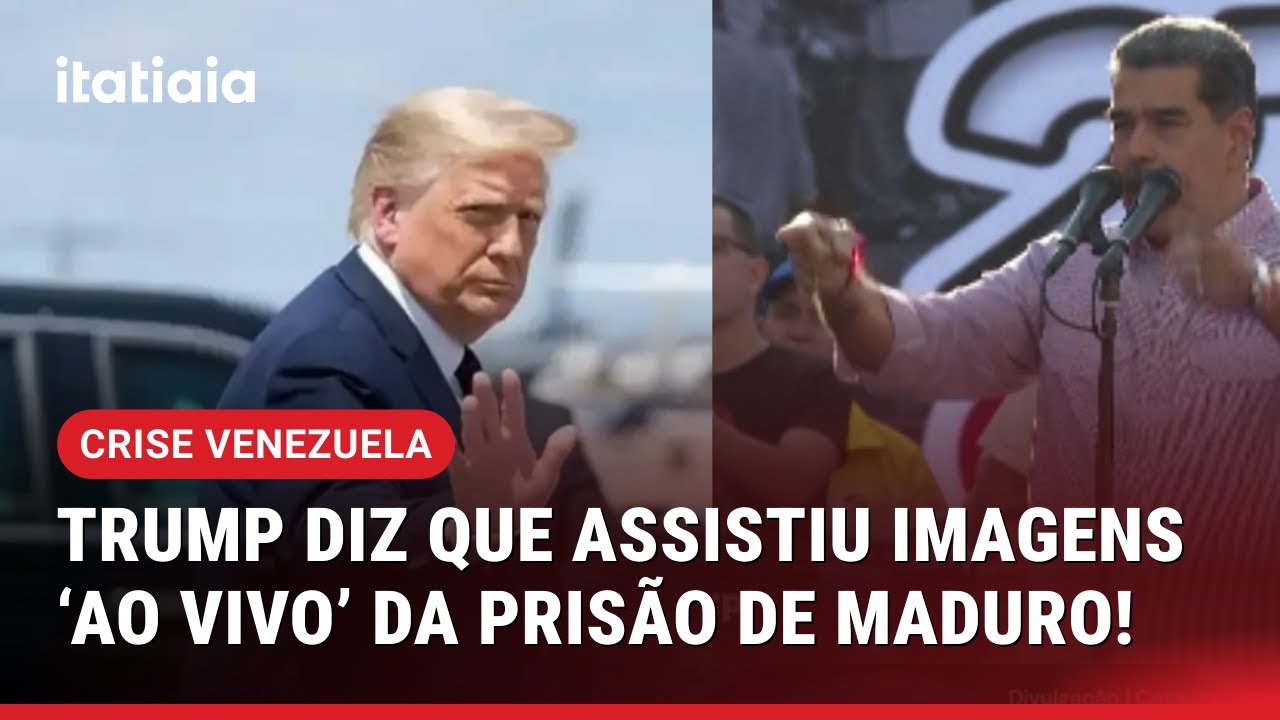 TRUMP DISSE À REDE DE TV FOX QUE ASSISTIU IMAGENS 'AO VIVO' DA PRISÃO DE MADURO NA VENEZUELA!