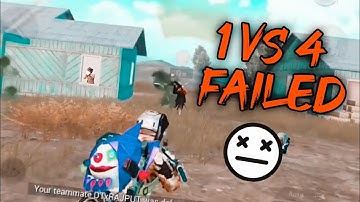 1 vs 4 failed 😵 | last enemy 🥵 #shorts #ytshorts #bgmi #pubgm #pubg #pubgmobile #gaming #pubgmemes