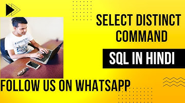 10. How to use SELECT DISTINCT with Example in SQL by Ruchin Kaushik