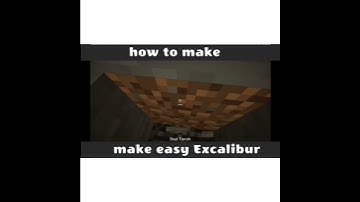 how to make easy excalibur in minecraft #Shorts