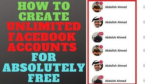 How to create unlimited Facebook accounts without phone number and email address?