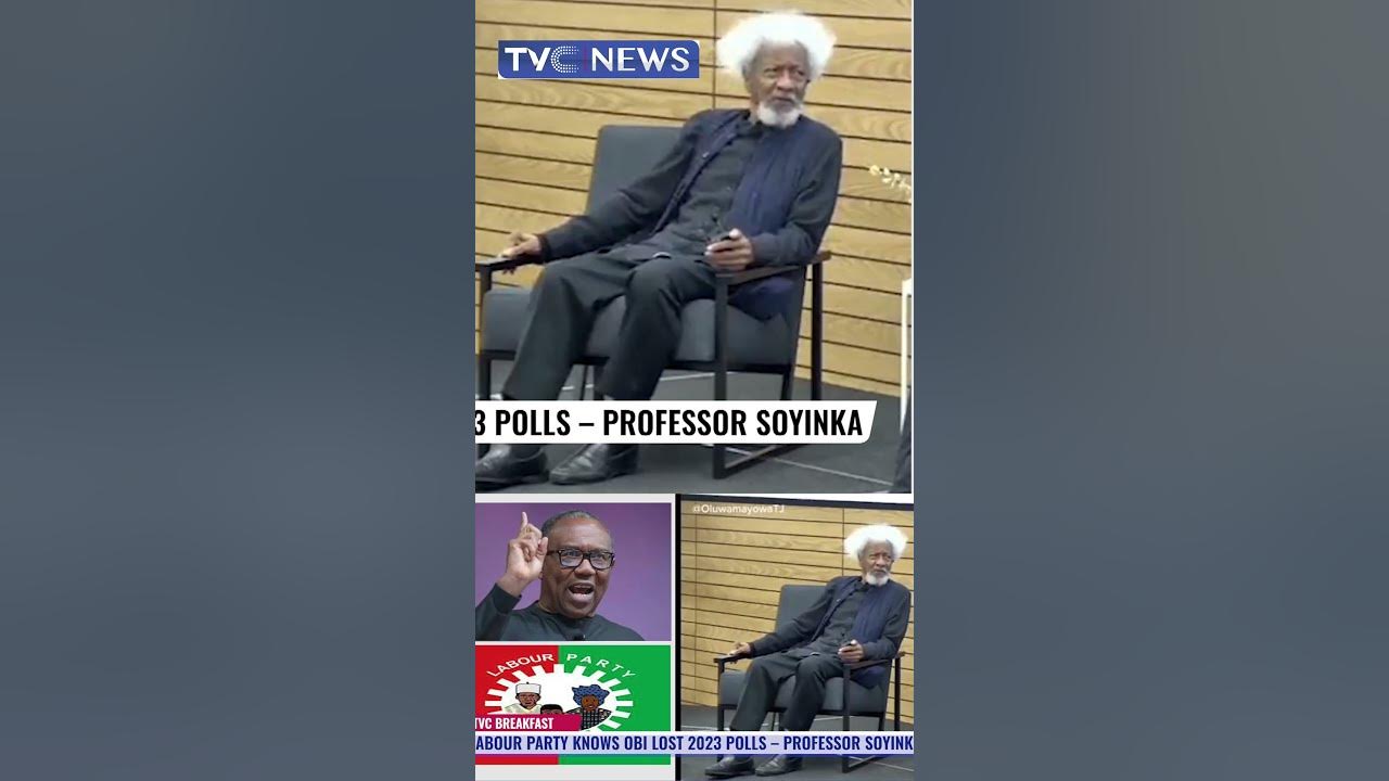 I Can Categorically Say Peter Obi Came Third In 2023 Election, Not Even Second – Prof. Wole Soyinka