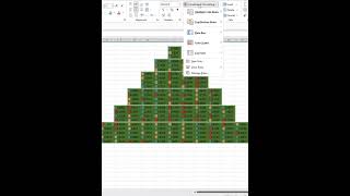 Christmas tree by excel #excel #exceltips #exceltutorial screenshot 5