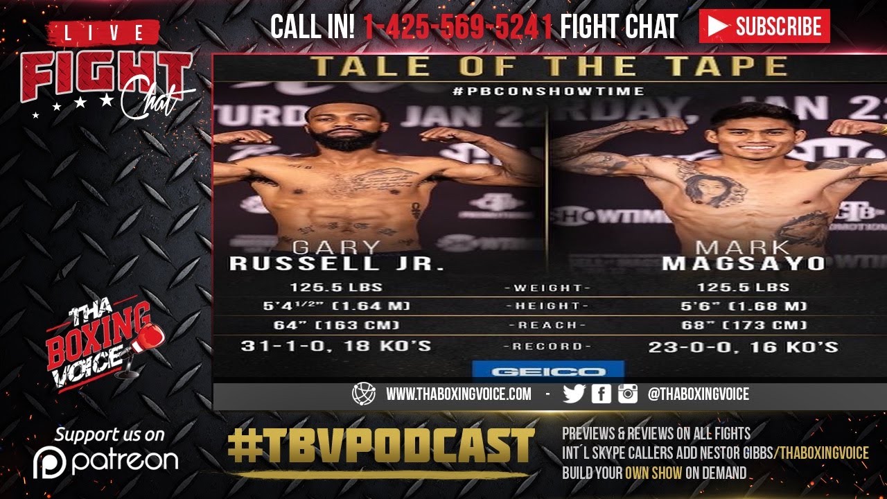 ☎️Gary Russell Jr vs Mark Magsayo🔥Live Fight Chat Can Russell Continue His Dominance❓
