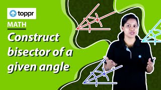 Construct bisector of a given angle | Lines and Angles | Class 7 Maths Profile