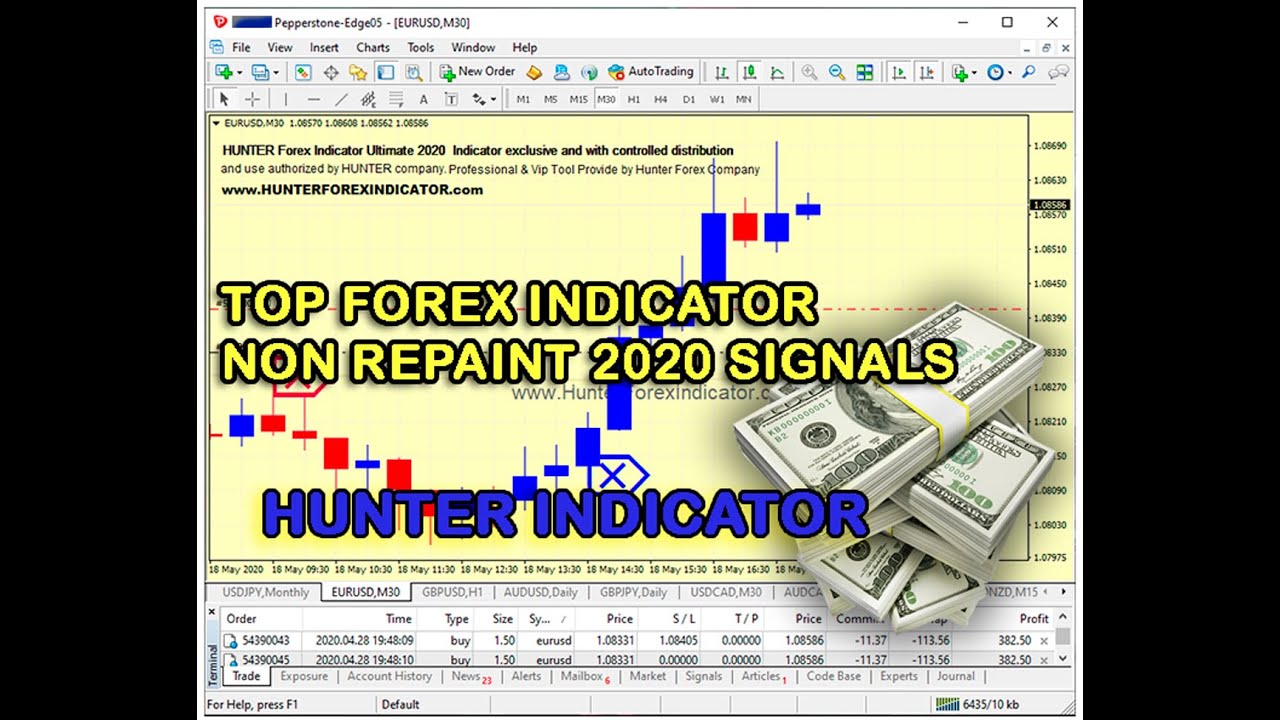 TOP PROFITABLE FOREX INDICATOR HUNTER 2020 - Amazing trading entry on Forex
