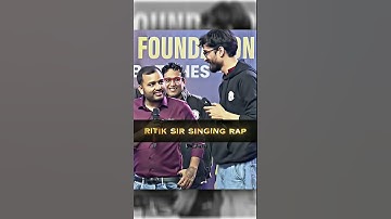 Ritik Sir Singing Rap 🔥❤️ #udaanedits #physicswallah #pwians