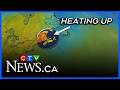 Sunday rain totals, heat returns