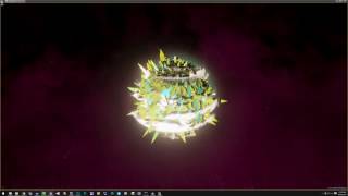 Advanced Space Shader foliage and clouds demo