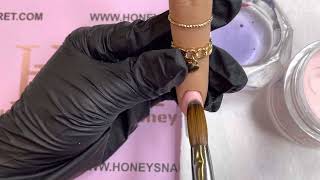 One bead acrylic Method for short nails