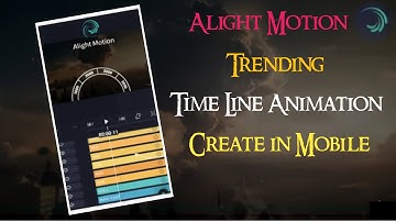 Create Amazing circular Timeline Animation in Alightmotion|How to createTimeline Animation in mobile