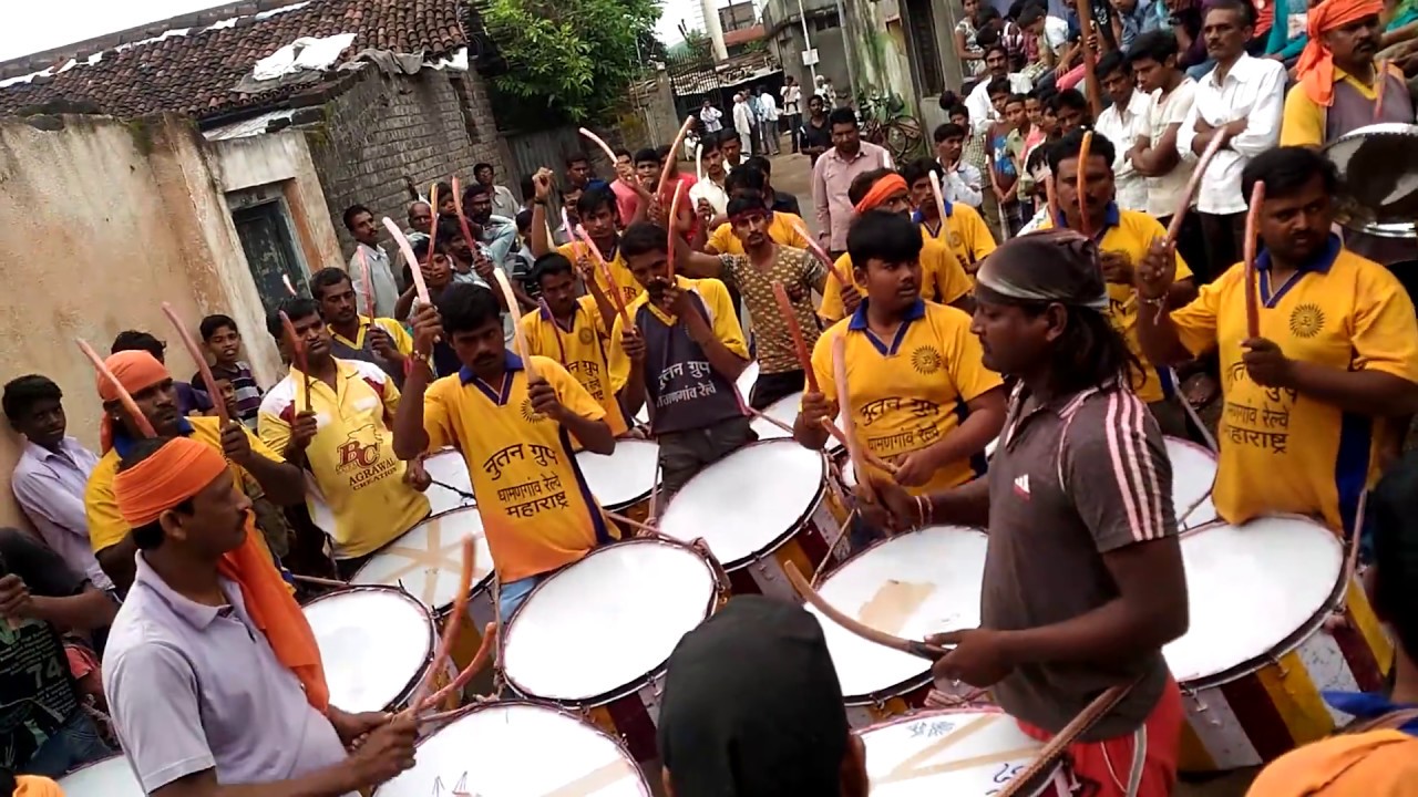 Nutan Group  Dhol  Dhamangaon Railway  Ganesh Visarajan Hanawatkheda Ta. Achalpur