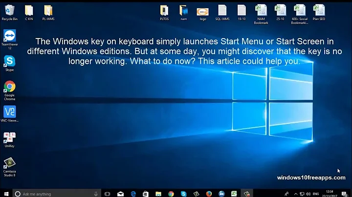 How to fix windows key not working windows 10