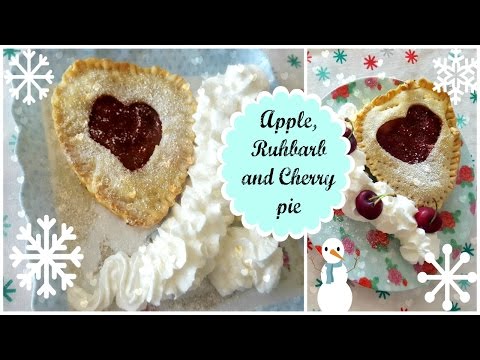 How to make HEALTHY APPLE rhubarb cherry PIE ( no sugar!)