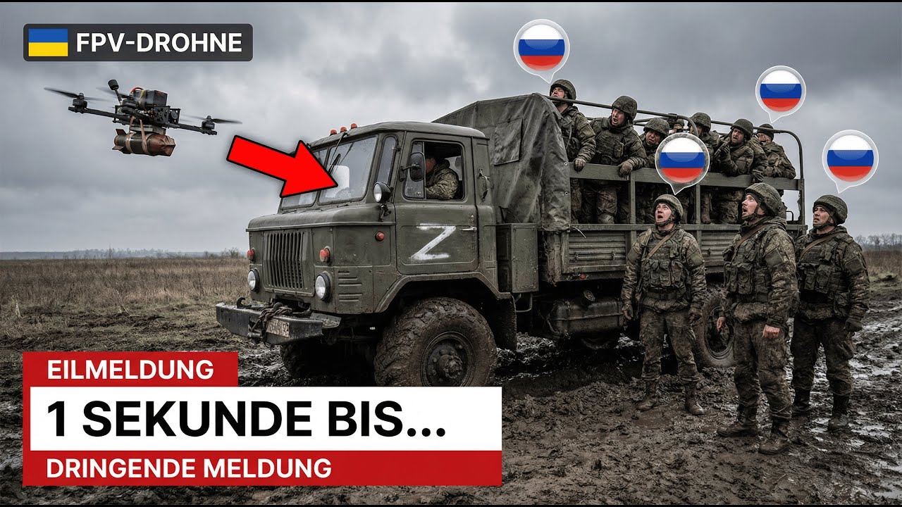 Ukrainische Drohnen entdeckten einen russischen Truppentransporter – und dann eskalierte alles