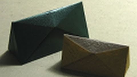 Origami Instructions: Triangular Box (Hans-Werner Guth)