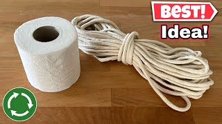 Best Idea with Macrame String and Toilet Paper! Recycle!