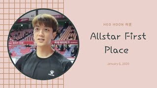 Фото [ENG] 01062020 Allstar Fanvote First Place Heo Hoon #heohoon #허훈