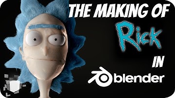 The Making Of Rick Sanchez On Blender 3D 1/2