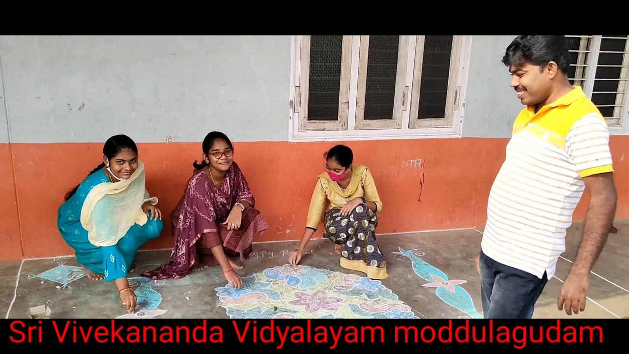 Sri Vivekananda Vidyalayam moddulagudam sankranthi sambaralu 2021-2022 song in telugu#telugu#school