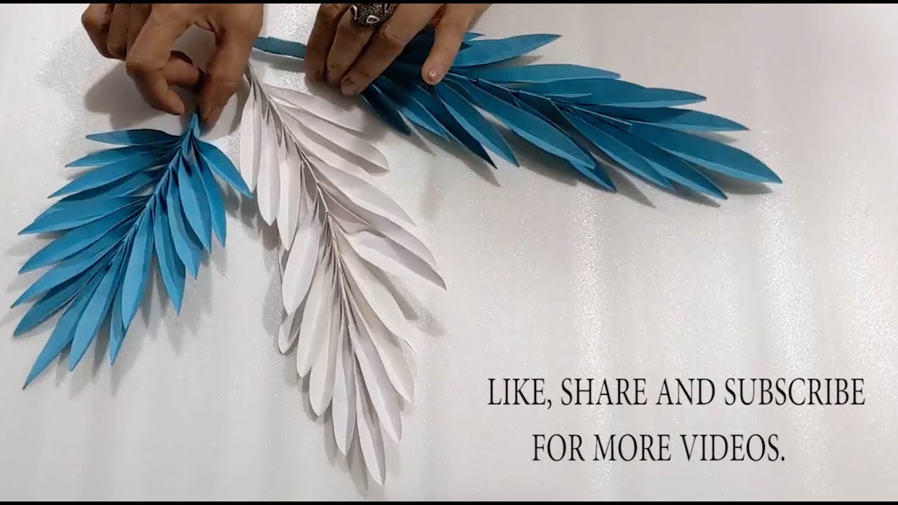 How to make fake FEATHER which looks real - Paper feather - Craft with fake  feather - Creative naaz 