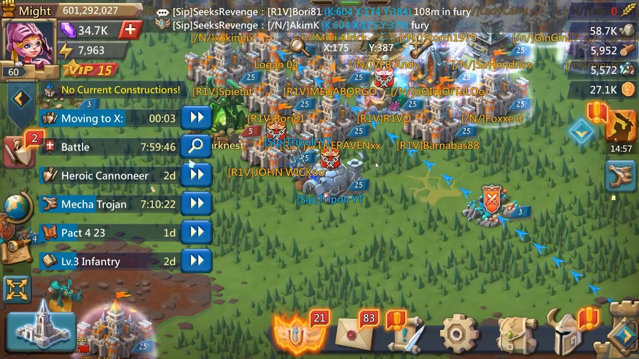 Lords Mobile! SOLOING CASTLES IN FURY! 200K GEM GIVEAWAY! (closed)