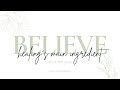 Healing’s Main Ingredient - Matthew 13:53-58