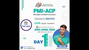 PMI-ACP Online Training - April 2022 Batch: Join Day 1 for FREE