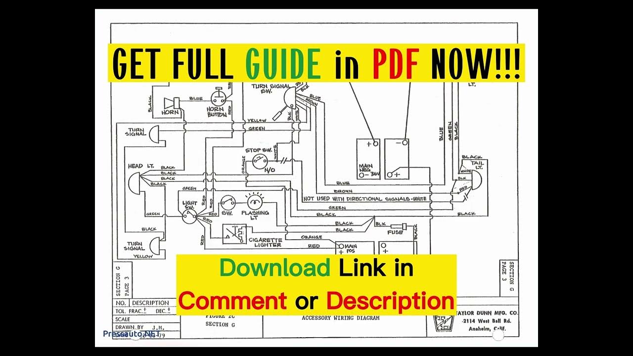 [DIAGRAM] 1985 Ezgo Golf Cart Wiring Diagram - YouTube
