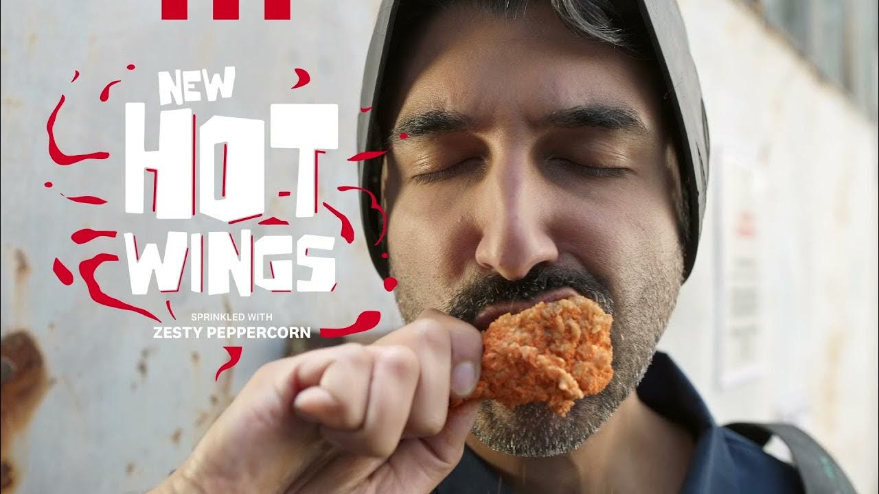 KFC New Hot Wings Sprinkled With Zesty Peppercorn YouTube