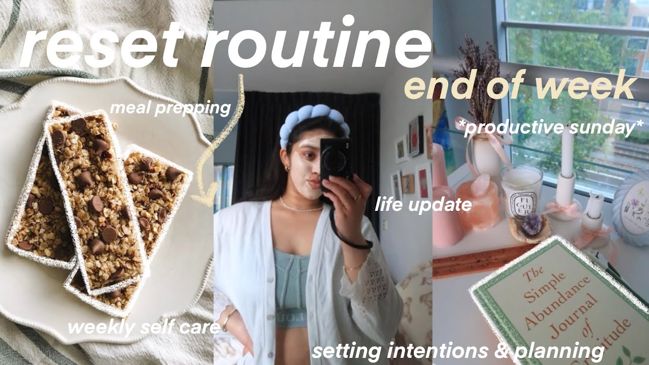 PRODUCTIVE SUNDAY RESET VLOG | weekly reset routine, deep cleaning ...