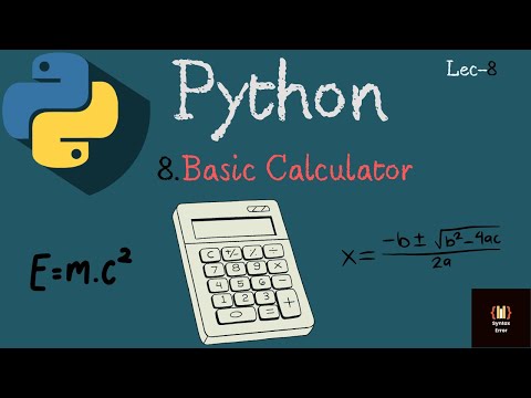 Learn how to make Calculator in Python in 5 Minutes! #8