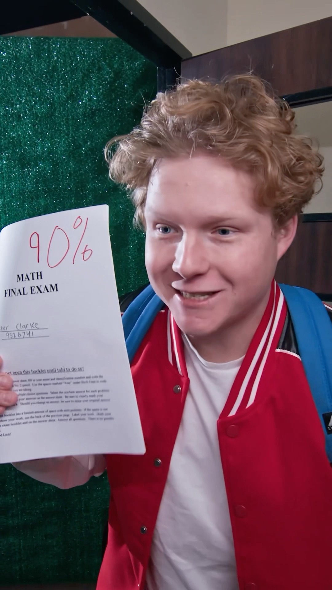LIES ABOUT TEST SCORE... Instantly Regrets It