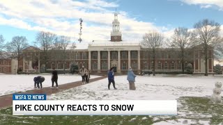 Pike County reacts to weekend snowfall