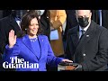Kamala Harris sworn in as first female US vice-president