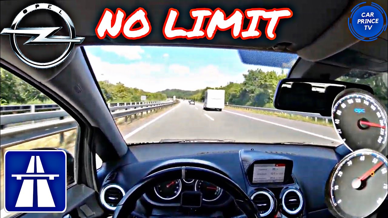 Opel Corsa OPC | TOP SPEED on German AUTOBAHN NO LIMIT