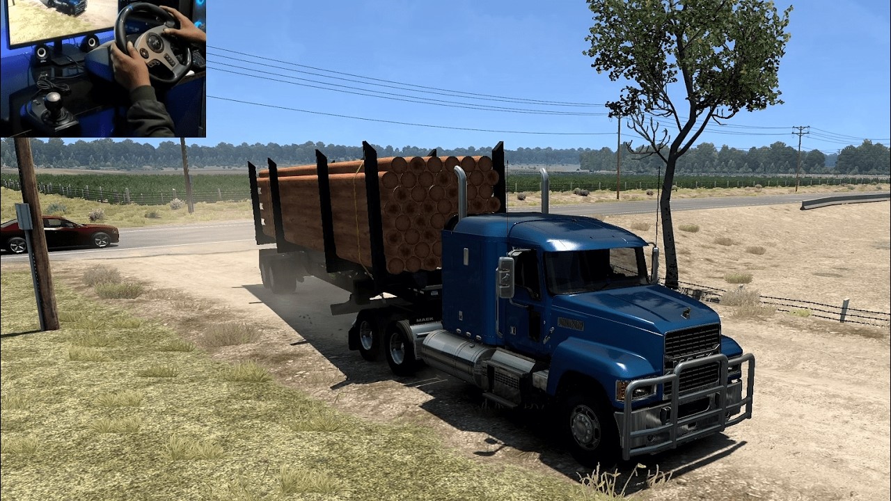 American Truck Simulator Gameplay -Steering Wheel PXN V9 Gaming !