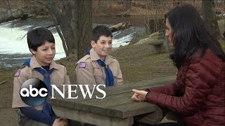 Two Boy Scout Brothers Save Their Scout Leader From a Bear Attack