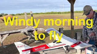 Windy Morning w/Hobbico RC trainer