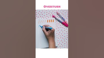 Brush Calligraphy for Beginners | Basic Strokes for Brush Pen Calligraphy | DOMS Brush Pen #shorts