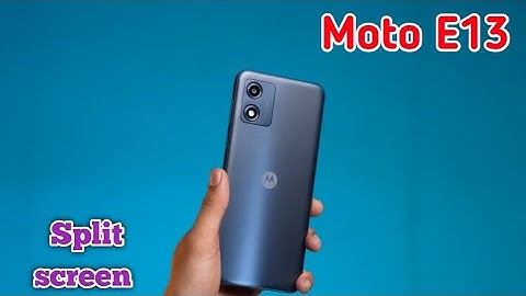 How To Enable Split Screen In Moto E13, Dual Screen Create In Moto E13,  Split Screen