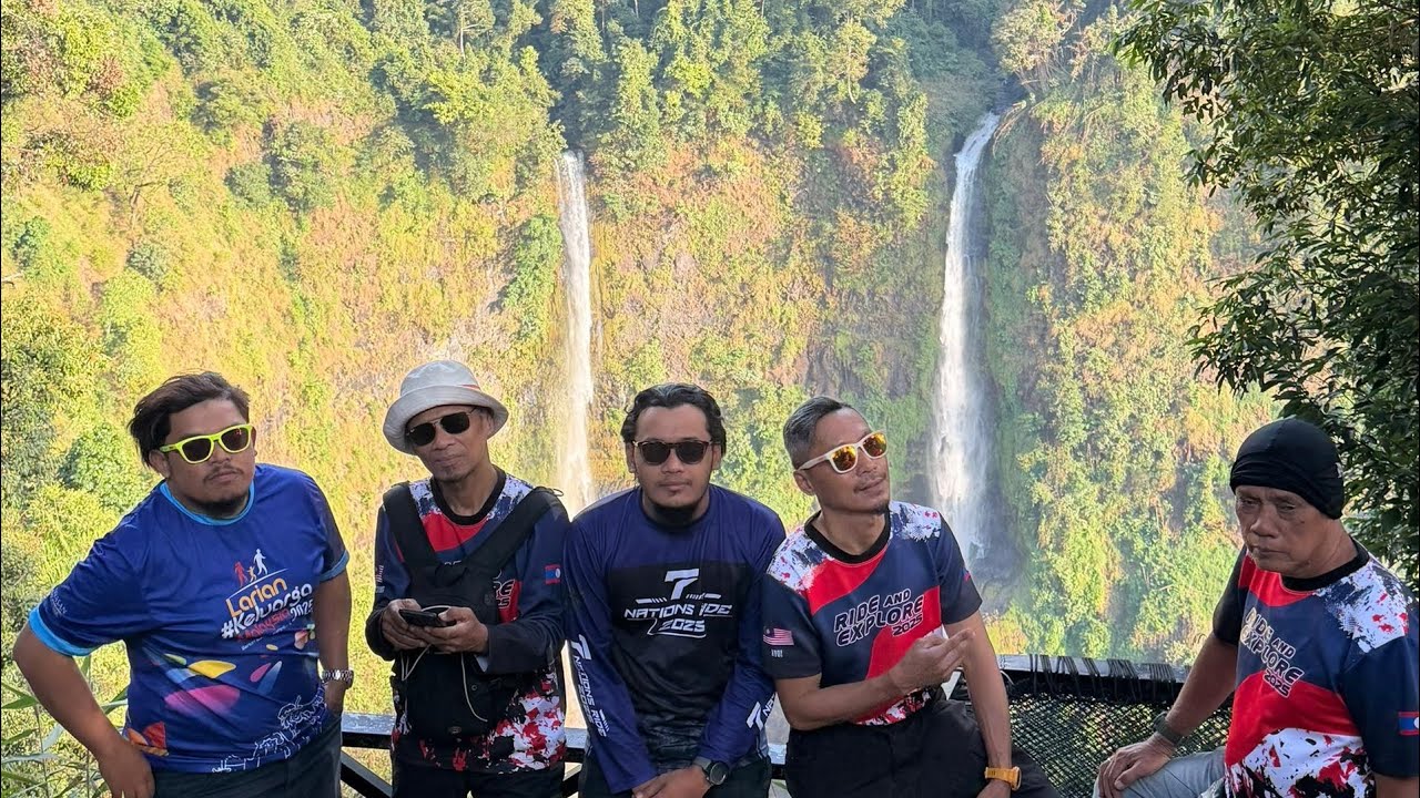 7 NATION BORDER 🇲🇾🇹🇭🇲🇲🇱🇦🇨🇳🇻🇳🇰🇭 ( Episode 9 - thahkek - tad fane waterfall - attapeu)