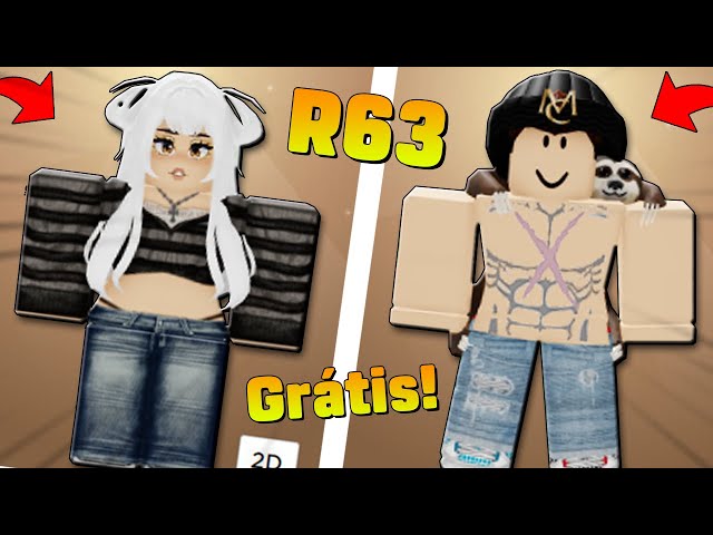 Como fazer o estilo de skin R6!<3🫶🏻‼️, #roblox #fy