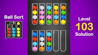 Ball Sort Puzzle Solution Level 103