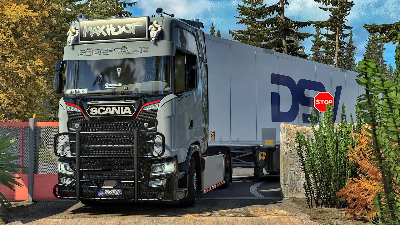 Narrow Countryside Through Scenic Mountains | 