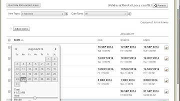 Using the Date Management Feature
