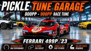 GT7 Ferrari 499P '23 Gr1 | 800PP &amp; 900PP Race Tune | Pickle Tune Garage (1.70)
