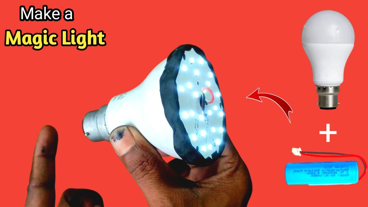 How to Make Ac Dc Led Bulb at Home || How to make Rechargeable Led Bulb || Ac Dc Light 