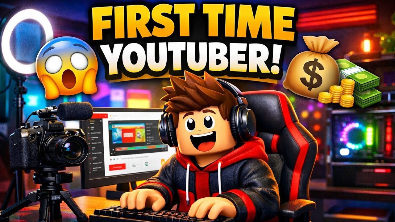 First Time Playing Be a YouTuber in Roblox 😱 | My YouTube Journey ...