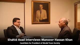 An interview with Mansoor Hassan Khan - Transparent Model Town Resimi